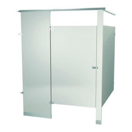 Bradley Bradley Powder Coated Steel 60-1/2" W Complete In-Corner ADA Compartment, Warm Gray - ICADA-WGR ICADA-WGR